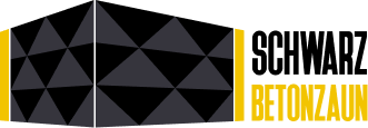 Schwarz Betonzaun